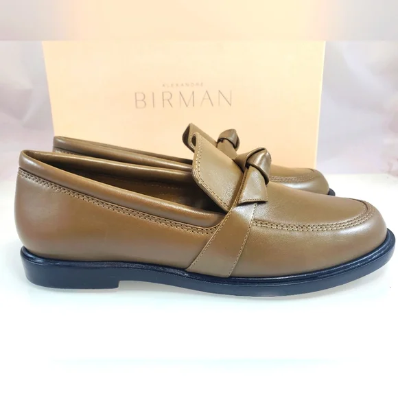 NWT$450 ALEXANDRE BIRMAN Clarita Chunky Leather Loafers In Trout color Sz 39 (9) - Picture 8 of 16